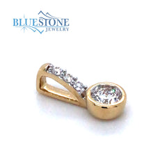 14kt Yellow Gold Diamond Pendant