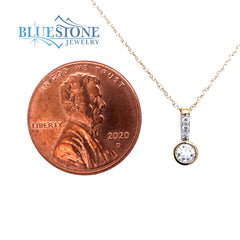 14kt Yellow Gold Diamond Pendant