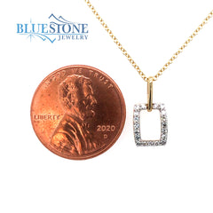 14kt Yellow Gold Diamond Pendant