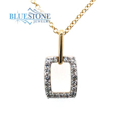 14kt Yellow Gold Diamond Pendant