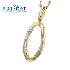 14kt Yellow Gold Diamond Pendant