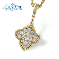 14kt Yellow Gold Diamond Pendant