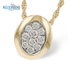 14kt Yelow Gold Diamond Pendant