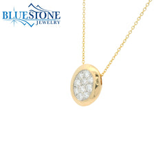 14kt Yelow Gold Diamond Pendant