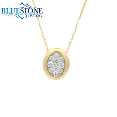 14kt Yelow Gold Diamond Pendant