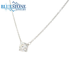 14KWG Lab-Grown Diamond Necklace - 1.02ctw, 18"
