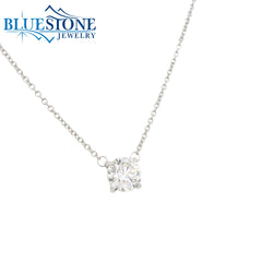 14KWG Lab-Grown Diamond Necklace - 1.02ctw, 18"