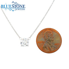 14KWG Lab-Grown Diamond Necklace - 1.02ctw, 18"