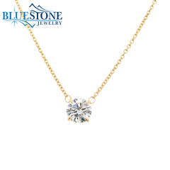 14KYG Lab-Grown Diamond Necklace - 1.02ctw, 18"