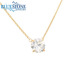 14KYG Lab-Grown Diamond Necklace - 2.05ctw, 18"