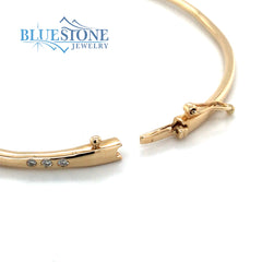 14kt Yellow Gold Diamond Bangle Bracelet