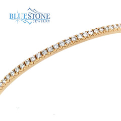 14kt Yellow Gold Diamond Bangle Bracelet