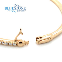 14kt Yellow Gold Diamond Bangle Bracelet