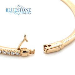 14kt Yellow Gold Diamond Bangle Bracelet