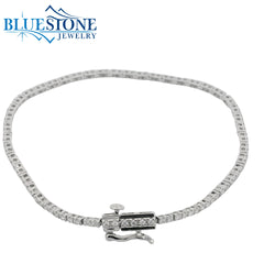 14KWG LAB-Grown Diamond Tennis Bracelet 1.00CTW - 7"