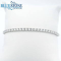 14KWG LAB-Grown Diamond Tennis Bracelet 5.00CTW - 7"