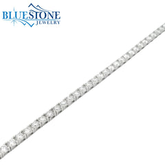 14KWG LAB-Grown Diamond Tennis Bracelet 5.00CTW - 7"