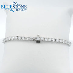 14KWG LAB-Grown Diamond Tennis Bracelet 7.00CTW - 7"