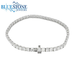 14KWG LAB-Grown Diamond Tennis Bracelet 7.00CTW - 7"