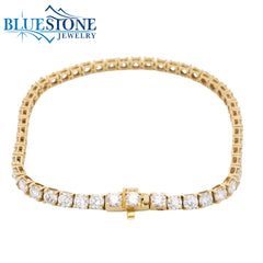 14KYG LAB-Grown Diamond Tennis Bracelet 7.00CTW - 7"