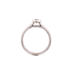 14kt White Gold 0.32 Carat Green Sapphire Ring