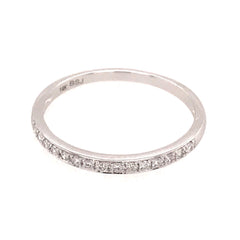 14 Karat White Gold Diamond Ring- Size 7.75