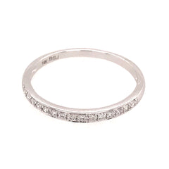 14 Karat White Gold Diamond Ring- Size 7.75