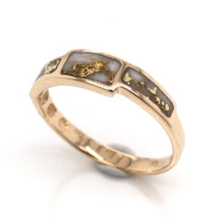 14 Karat Yellow Gold Ring w/ Gold Quartz - Size 7.5