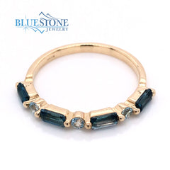 14 Karat Yellow Gold Topaz Ring