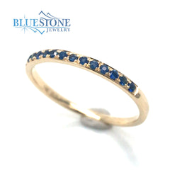 14kt Yellow Gold Sapphire Ring- 6.25