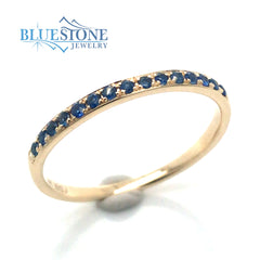 14kt Yellow Gold Sapphire Ring- 6.25