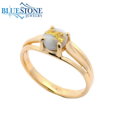 14 Karat Yellow Gold Ring w/ Gold Quartz - Size 7.75