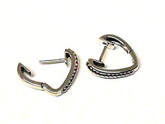 Silver Huggie Earrings