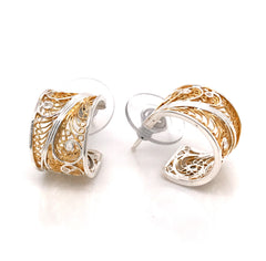 Silver & Gold Hoop Earrings