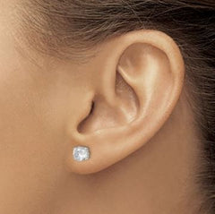 Sterling Silver Stud Earrings with CZ's