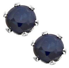 14kt White Gold 3mm Sapphire Screw Back Stud Earrings