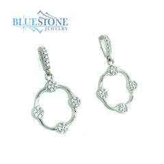 Sterling Silver CZ Earrings
