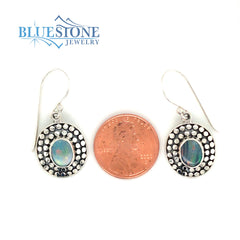 Sterling Silver Earrings with Austrailian Opals