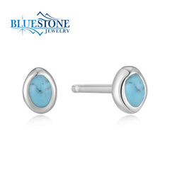 Silver Earrings with Turquoise