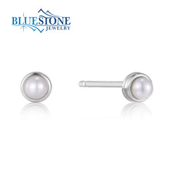 Silver Earrings with Pearls