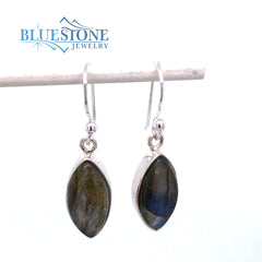 Sterling Silver Earrings with Labradorite Gemstones