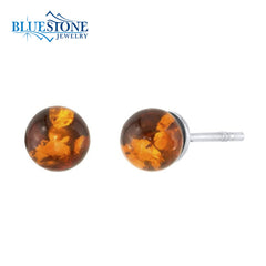 Baltic Amber Stud Earrings