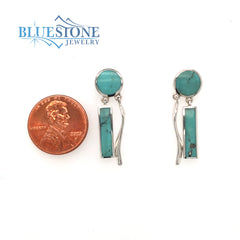 Sterling Silver Earrings with Turquoise