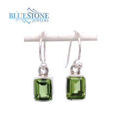 Sterling Silver Earrings with Peridot