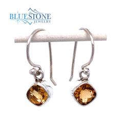 Silver Citrine Earrings