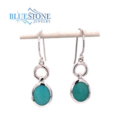 Sterling Silver Earrings with Turquoises