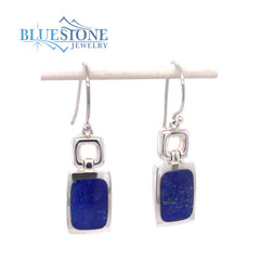 Silver Earrings with Lapis Lazuli