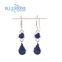 Silver Earrings with Lapis Lazuli