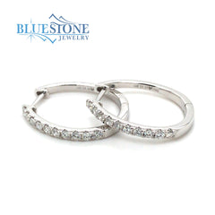 14kt White Gold Diamond Earrings