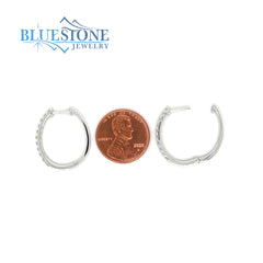 14kt White Gold Diamond Earrings
